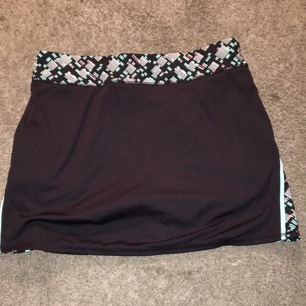 GSX by Grand Slam Black w Multicolored Waist Skort